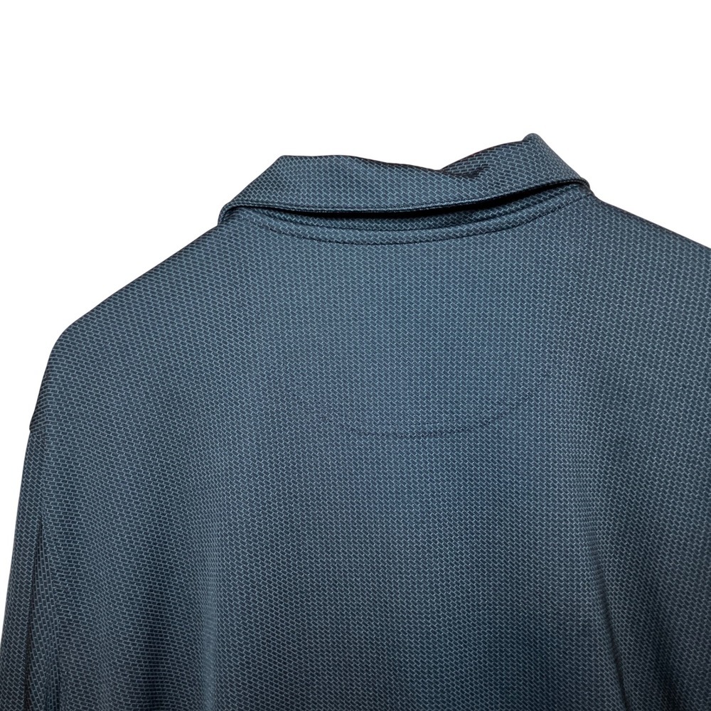 Bolle Mens Size XXL Performance Golf Polo Shirt Black Textured Short Sleeve - Picture 5 of 6